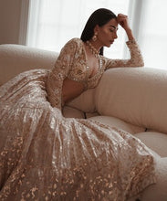 Load image into Gallery viewer, BANARASI CHANDERI LEHENGA SET