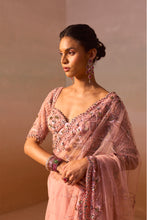 Load image into Gallery viewer, ROSE PINK SAREE
