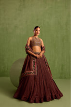 Load image into Gallery viewer, black lehenga set