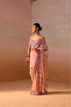 Load image into Gallery viewer, ROSE PINK SAREE