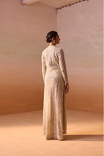 Load image into Gallery viewer, IVORY NET JACKET SKIRT SET