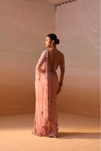 Load image into Gallery viewer, ROSE PINK SAREE