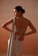 Load image into Gallery viewer, POWDER BLUE DRAPED SAREE