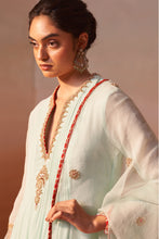 Load image into Gallery viewer, AQUA GREEN ANARKALI SUIT SET