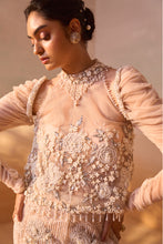 Load image into Gallery viewer, PEACH SKIRT SET WITH IVORY WORK