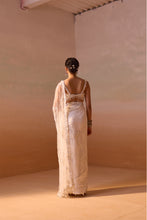 Load image into Gallery viewer, WHITE NET SAREE