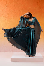 Load image into Gallery viewer, Metallic Teal Blue Co-od Set