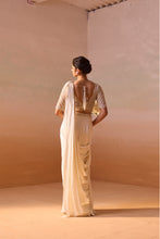 Load image into Gallery viewer, IVORY DRAPED SAREE