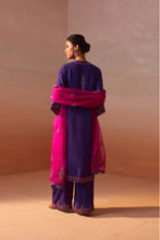 Load image into Gallery viewer, PURPLE PALAZO SET WITH FUCHSIA DUPATTA