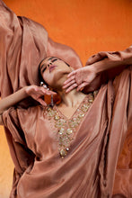Load image into Gallery viewer, Caramel Brown Embroidered Sharara Set