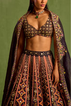 Load image into Gallery viewer, black lehenga set