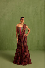 Load image into Gallery viewer, black pre draped saree