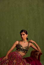 Load image into Gallery viewer, majenta lehenga set
