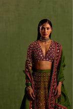 Load image into Gallery viewer, jade green lehenga set