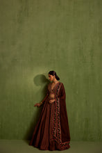 Load image into Gallery viewer, black lehenga set