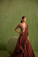 Load image into Gallery viewer, black lehenga set