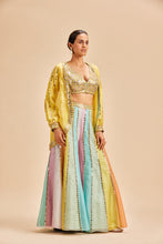 Load image into Gallery viewer, MULTI COLOUR MIRROR WORK SHARARA WITH JACKET