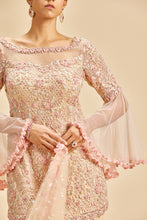 Load image into Gallery viewer, BLUSH PINK BELL SLEEVE GARARA SET