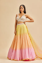 Load image into Gallery viewer, TRIPPLE SHADED LEHENGA SET