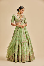 Load image into Gallery viewer, JADE GREEN LEHENGA CHOLI SET