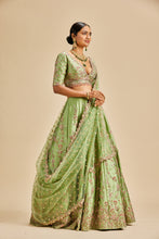 Load image into Gallery viewer, JADE GREEN LEHENGA CHOLI SET