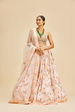 Load image into Gallery viewer, POWDER PINK GEORGETTE LEHENGA SET