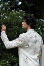 Load image into Gallery viewer, Wisteria White Sherwani Set