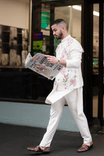Load image into Gallery viewer, Porcelain Petals Nehru Jacket Set