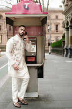 Load image into Gallery viewer, Porcelain Petals Nehru Jacket Set