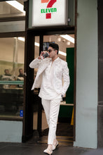 Load image into Gallery viewer, White Dahlia Short Jacket Set