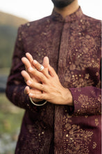 Load image into Gallery viewer, Jewel Orchid Bandhgala set