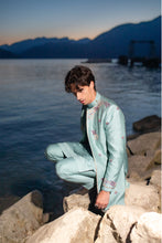 Load image into Gallery viewer, Blue Felicia Contemporary Jacket Set