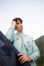 Load image into Gallery viewer, Blue Felicia Contemporary Jacket Set