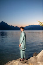 Load image into Gallery viewer, Blue Felicia Contemporary Jacket Set