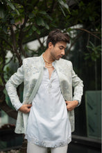 Load image into Gallery viewer, Arctic Bloom Bandhgala Set