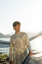 Load image into Gallery viewer, Arctic Bloom Bandhgala Set