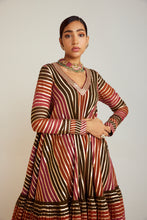 Load image into Gallery viewer, Olive Green V Neck A Line Dhoti Kurta Set