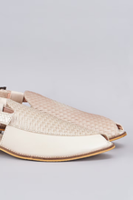 Load image into Gallery viewer, Ivory Herringbone Peshawaris