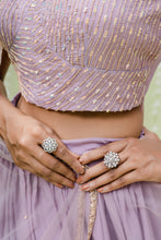 Load image into Gallery viewer, Lilac Embroidered Lehenga Set