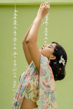 Load image into Gallery viewer, Off White Printed Embroidered Saree Set