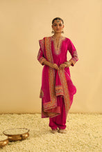 Load image into Gallery viewer, Rayana - Hotpink A-line Kurta with Salwar & Dupatta
