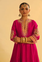 Load image into Gallery viewer, Rayana - Hotpink A-line Kurta with Salwar & Dupatta