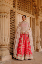 Load image into Gallery viewer, Noorbano - Hot Pink Lehenga Set with Blouse & Dupatta