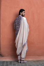 Load image into Gallery viewer, LILAC TAFFETA FLORAL EMBROIDERED ACHKAN WITH KURTA AND PANT