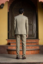 Load image into Gallery viewer, OLIVE GREEN JODHPURI SUIT ZARDOZI EMBROIDERED