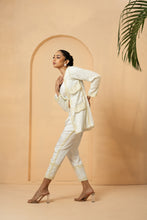 Load image into Gallery viewer, Ivory embroidered co-ord set