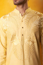 Load image into Gallery viewer, Yellow Embroidered Kurta and Pant