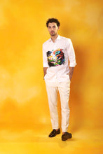 Load image into Gallery viewer, White Embroidered Beach Shirt