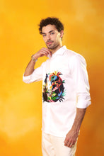 Load image into Gallery viewer, White Embroidered Beach Shirt