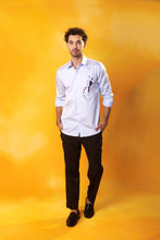 Load image into Gallery viewer, Sky Blue Shirt with Abstract Embroidery
